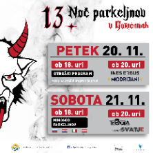 13. Noč parkeljnov v Goričanah