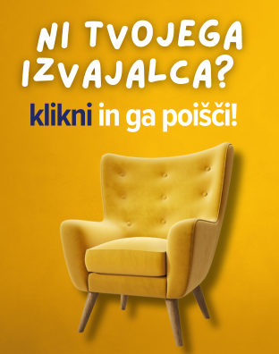 Ni tvojega izvajalca?