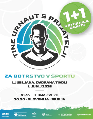 Tine Urnaut s prijatelji za botrstvo v &scaron;portu