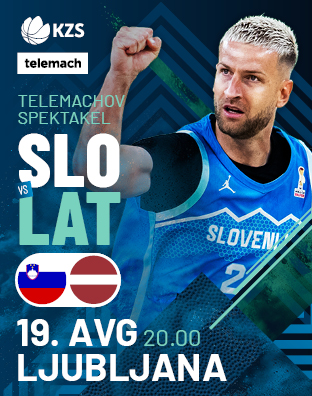 Slovenija : Latvija, ko&scaron;arka