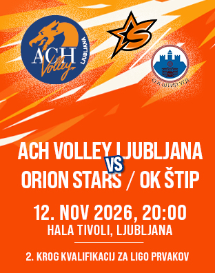 ACH Volley Ljubljana : Orion Stars / OK &Scaron;TIP