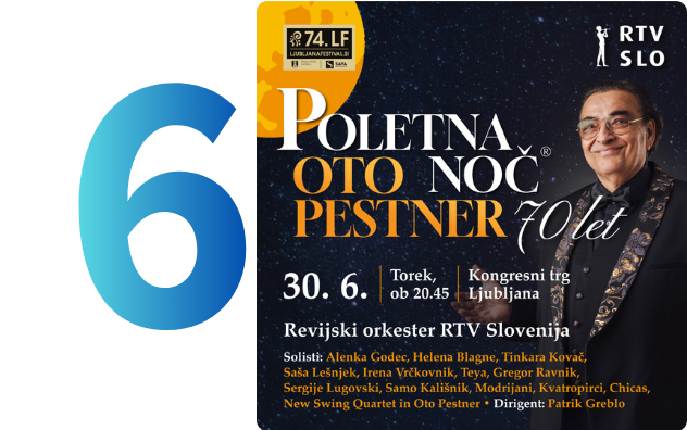 POLETNA NOČ: Oto Pestner - 70 let