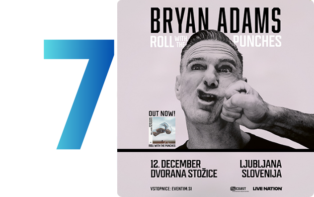 Bryan Adams: Roll with the Punches @ Ljubljana.