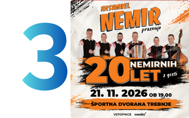 Ansambel Nemir praznuje: 20 Nemirnih let