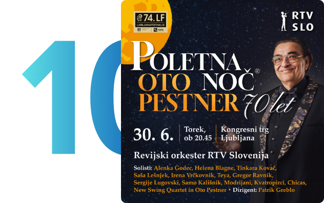 POLETNA NOČ: Oto Pestner - 70 let