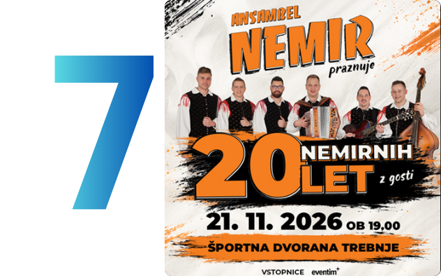 Ansambel Nemir praznuje: 20 Nemirnih let