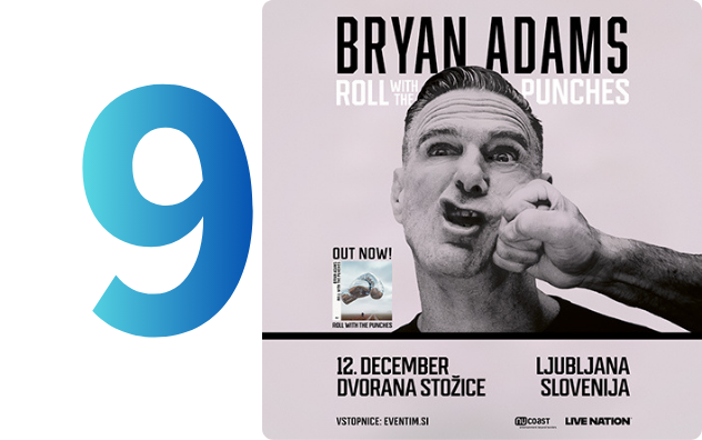 Bryan Adams: Roll with the Punches @ Ljubljana.