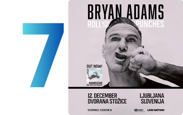 Bryan Adams: Roll with the Punches @ Ljubljana.